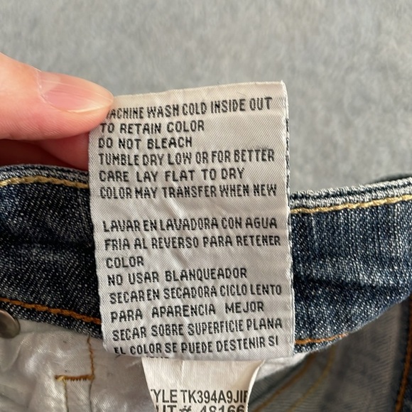 See Thru Soul 90s Y2K Denim Skirt Women’s 27 Raw Edge Western Cowgirl Distressed - Picture 6 of 12